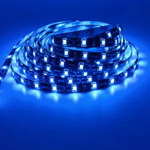 Черная Светодиодная лента водонепроницаемая 5 м 3528 2835 SMD|led ribbon|black pcbstrip light waterproof |