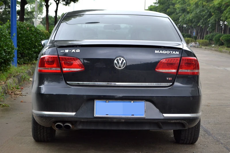 

For VW passat B7 Spoiler ABS Material Car Rear Wing Primer Color Rear Spoiler For Volkswagen passat B7 Spoiler 2013-2015