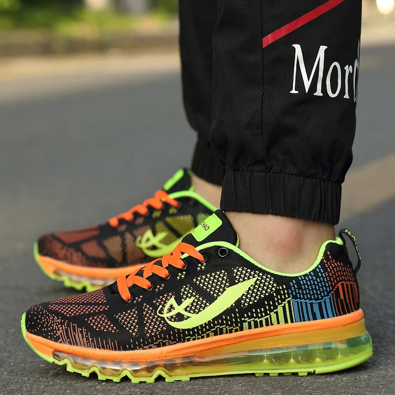 Новый Бренд Дизайнер Мужчины Повседневная Обувь Смешанные Цвета Летать