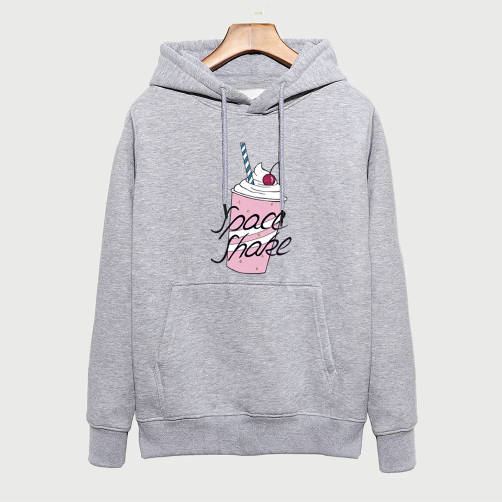 

Lady's Sweatshirt 2018 Autumn Winter Hoody Funny Streetwear Ice Cream Print Korean Style Hoodies For Women Harajuku Tops Clothes