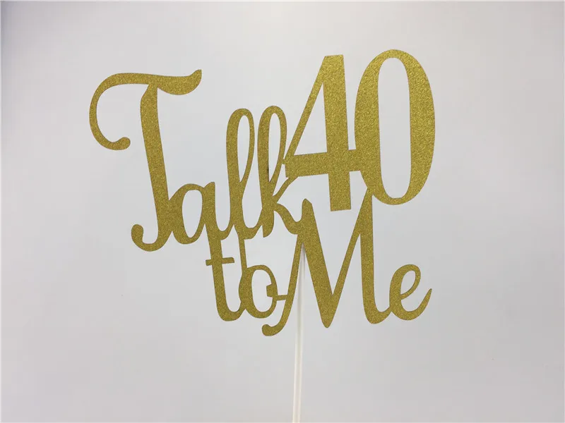 12 5*15 см золотой блеск Talk 20/30/40/50/60 мне торты для торта на день рождения украшения