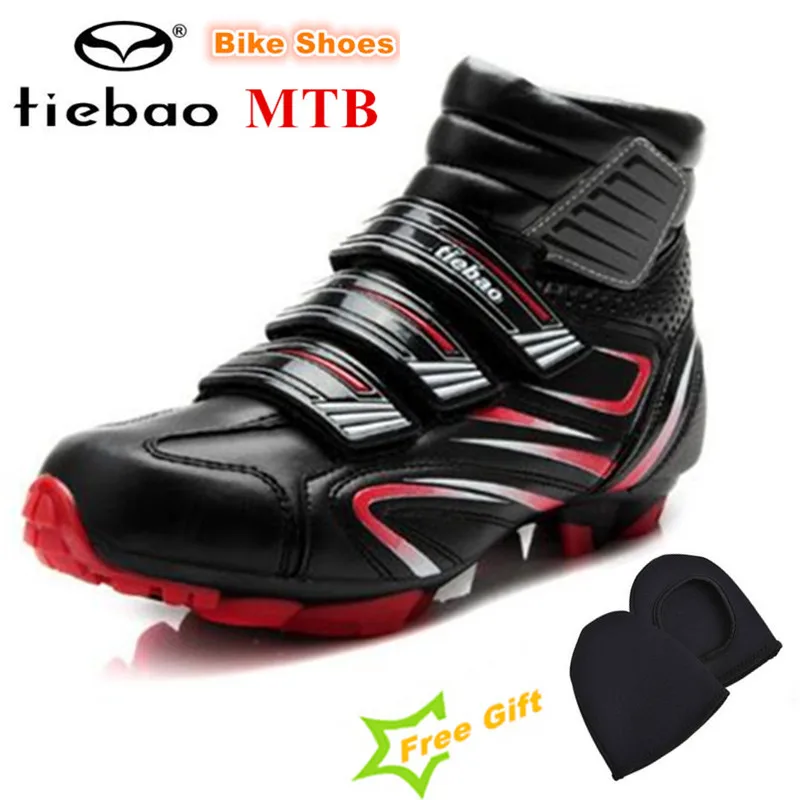 shoes add cover Tiebao велосипедная обувь зима sapatilha ciclismo MTB Pro обувь для горного велосипеда самофиксирующаяся велосипедная Обувь Zapatillas Ciclismo - Цвет: shoes add cover