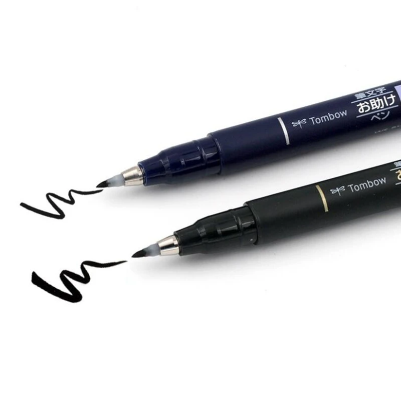 Японская ручка Tombow с кисточкой 10 шт./компл. для письма каллиграфии маркеры