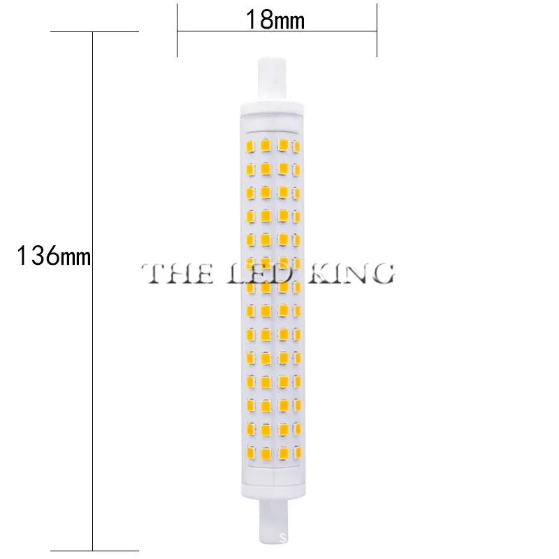 Новый светодиодный светильник R7S 12 Вт 15 SMD 2835 78 мм 118 лампа AC90 260V заменить