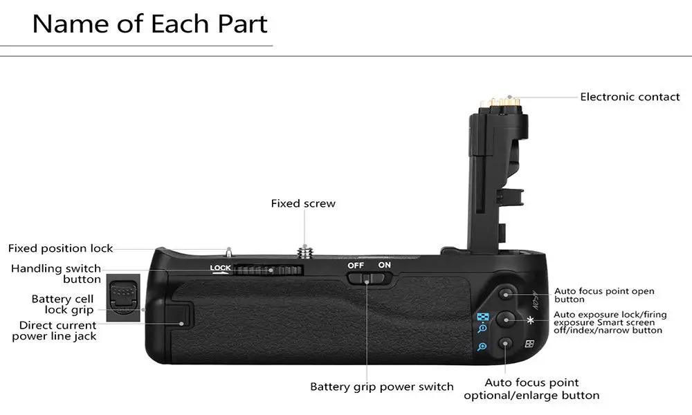 Pixel профессиональная Батарейная ручка BG E21 для камеры Canon 6D Mark II совместима с