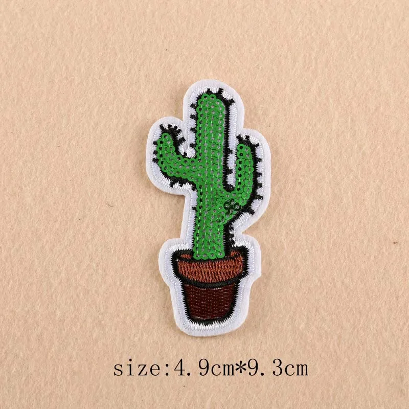 1 шт. вышитая аппликация в виде кактуса|patch badge|badges for clothingcactus patch |