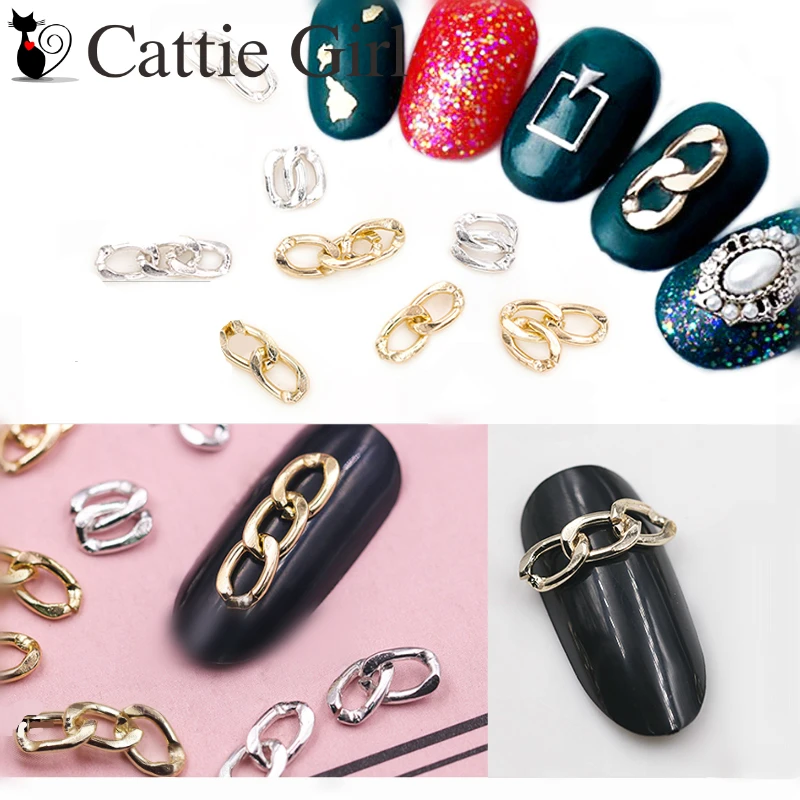 1 шт. золотая цепочка для украшения ногтей|metal decoration|chain nailmetal nail decoration |