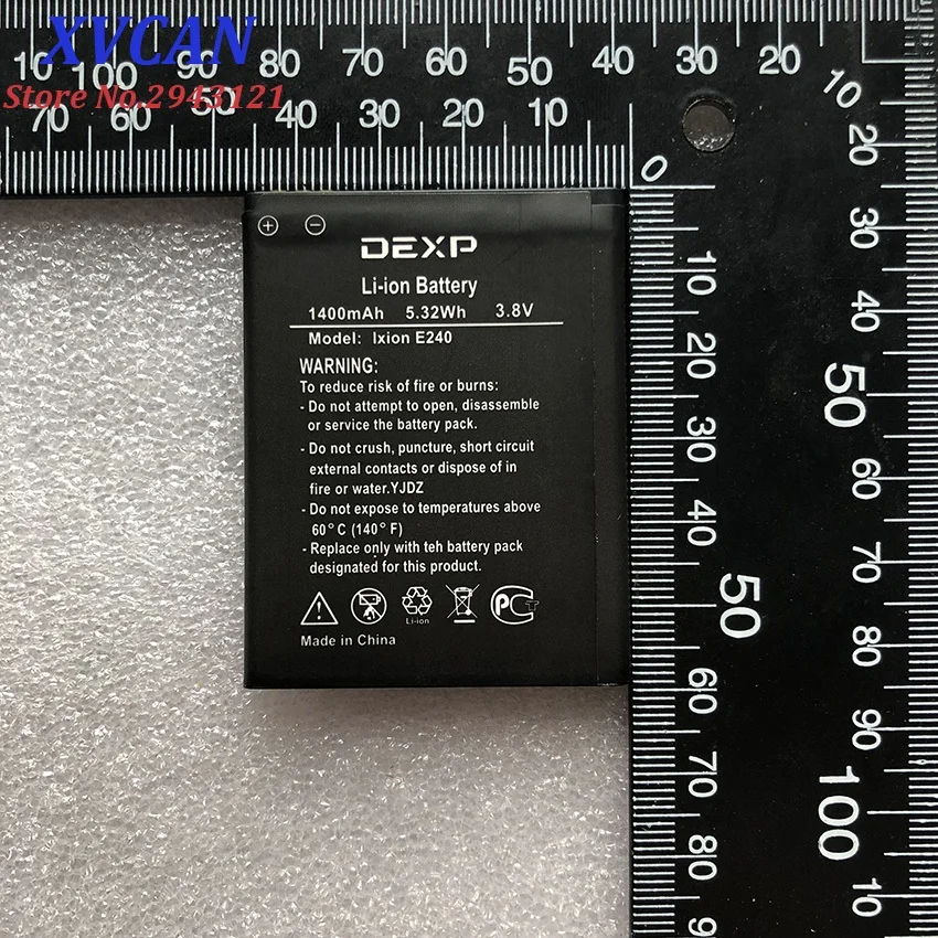 Для DEXP IXION E240 STRIKE2 1400mAh Мобильный телефон литий ионный аккумулятор