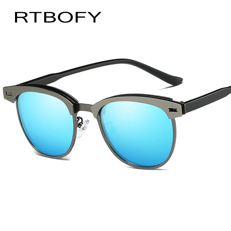 RTBOFY 2018 новые брендовые поляризованные солнцезащитные очки мужские черные в
