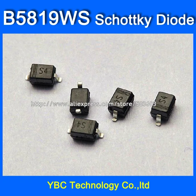 200 шт./лот B5819WS 1A/40V 1N5819 SMD диод Шоттки SOD 323 маленький размер S4|s4 turbo|s4 audis4 aluminum |
