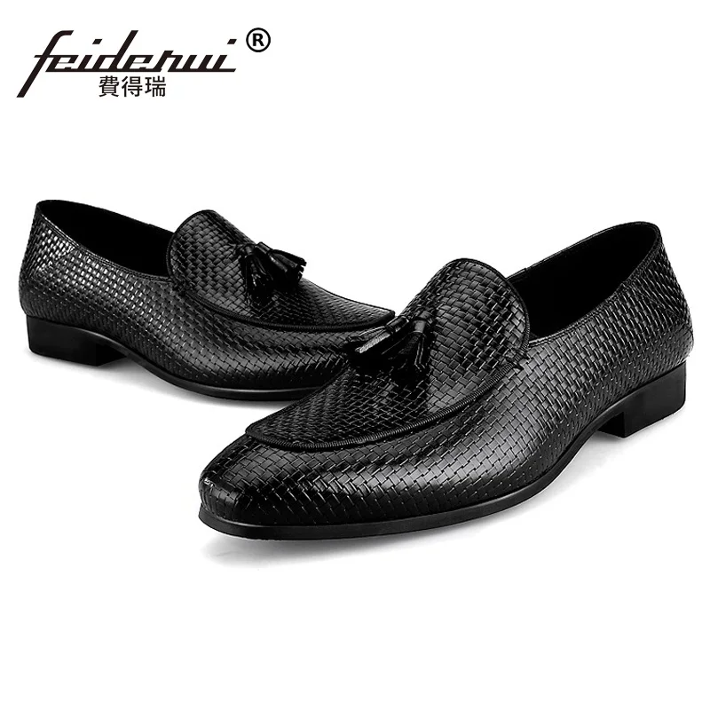 Британский стиль круглый носок дышащая мужская повседневная обувь из