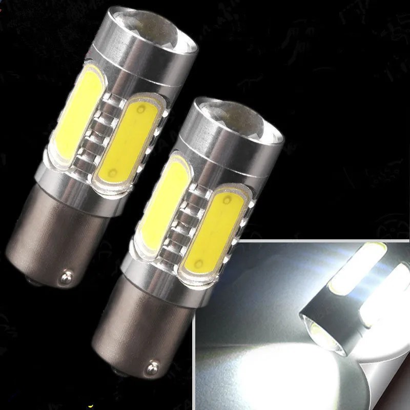 Ксенон Белый 1156 BA15S P21W COB 7 5 W RV обратный светодиодный туман светильник тормоза