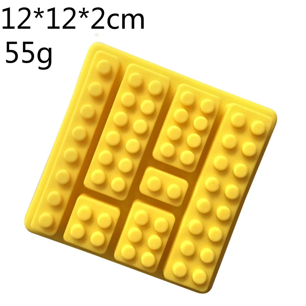 3 вида кубиков Lego прямоугольной формы DIY шоколадная силиконовая форма льда