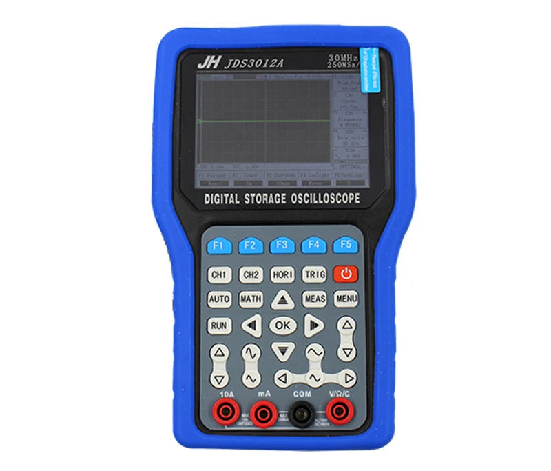 Серия JinHan JDS3012A Ручной цифровой осциллограф и цифровой мультиметр, 30 МГц, одноканальный, 250 мс/с частота дискретизации