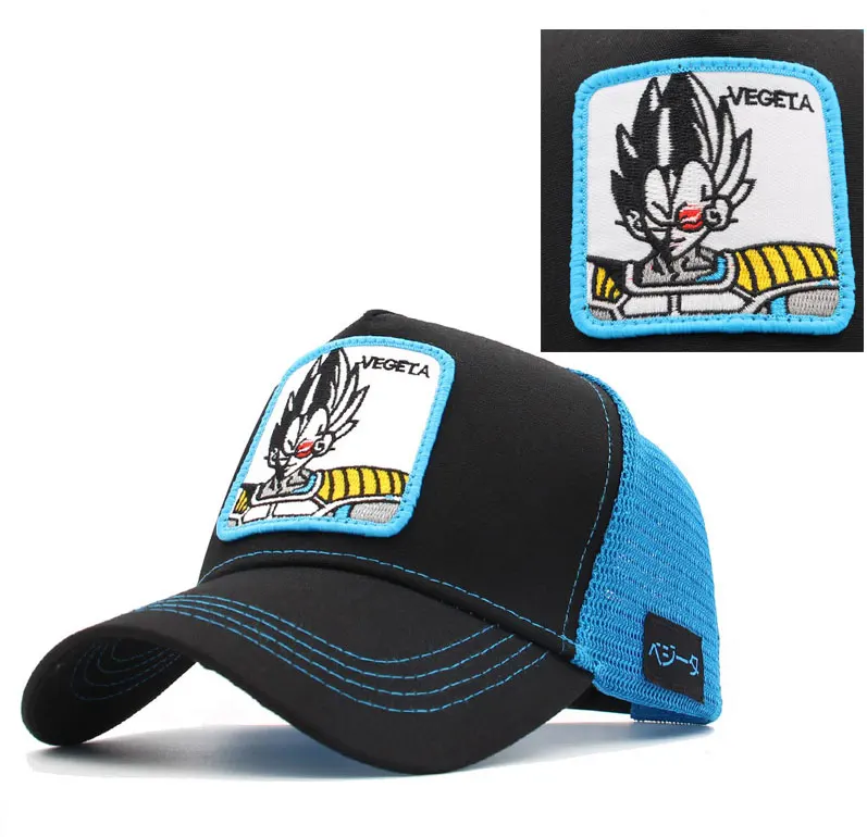 Аниме Dragon Ball Vegeta Мужская бейсболка для мужчин и женщин Высокое качество Snapback Gorras Casquette trucker сетчатая Кепка папа шляпа хип-хоп