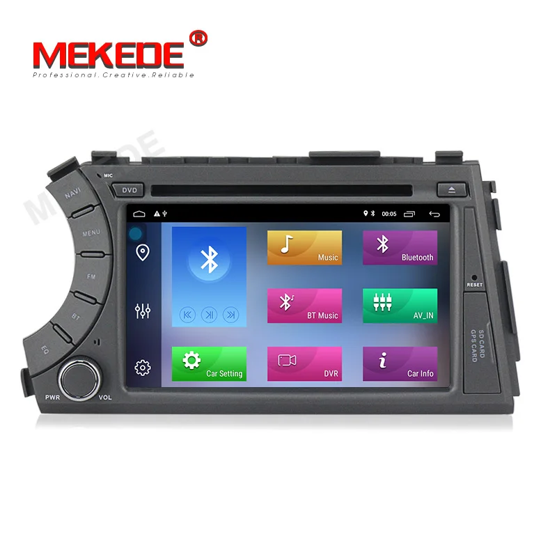 MEKEDE 2+ 32G Автомобильный мультимедийный плеер Android 9,1 Автомобильный GPS Радио Стерео dvd-плеер для ссангйонг Актион, ссангйонг кайрон с радио Wifi BT