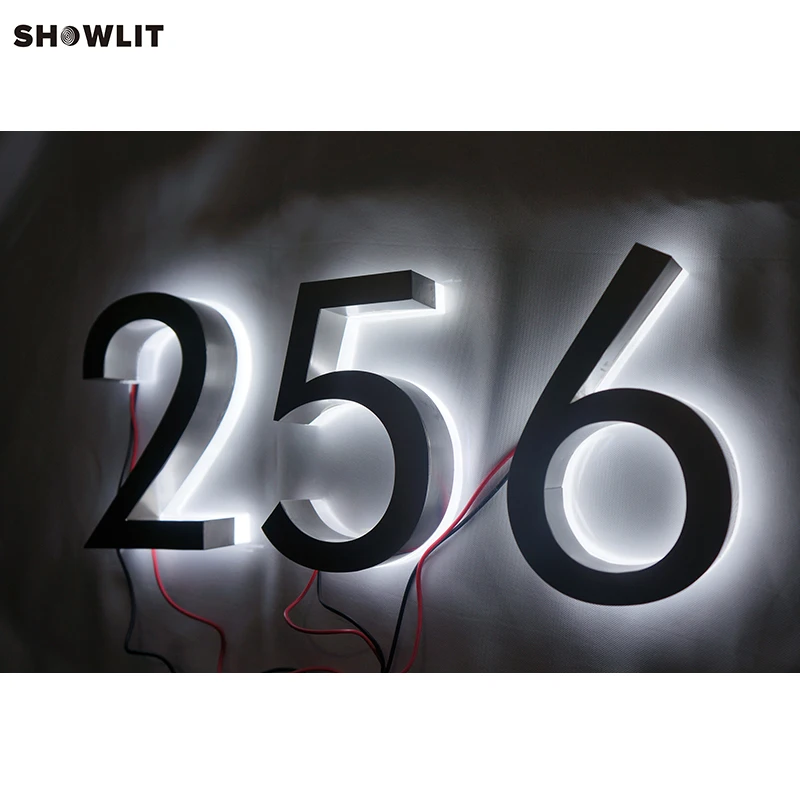 Пользовательский 30 см высота Водонепроницаемый светодиодный 3D гало световая