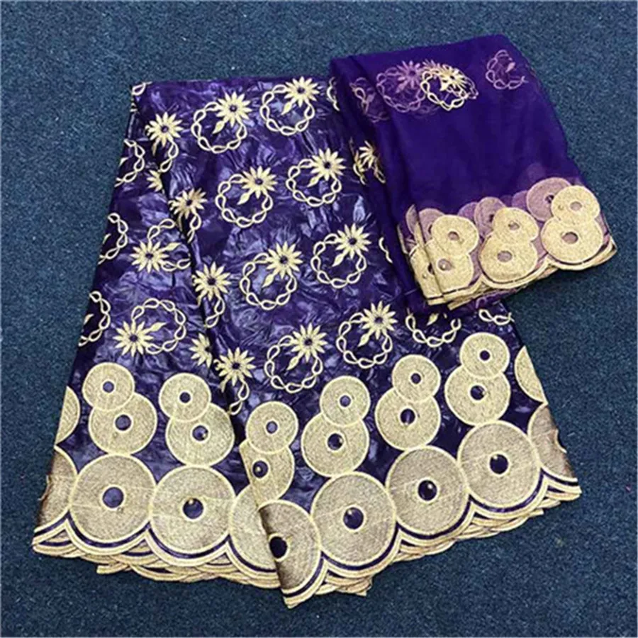Кружевная ткань в нигерийском стиле bazin riche brocade 2019 Новая морская парча