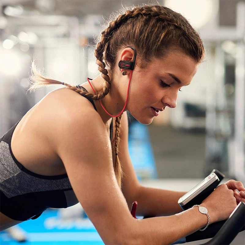 Наушники Bluetooth наушники IPX7 Водонепроницаемый Беспроводной спортивные музыка Бас