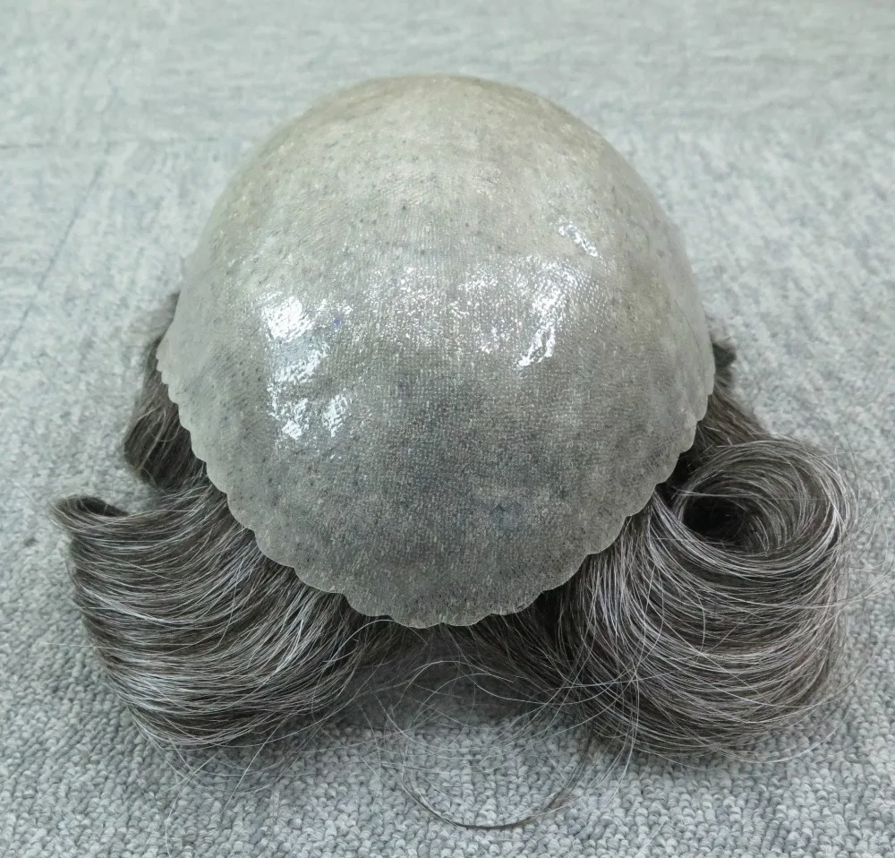 Eversilky мужской парик все поли кожи замена волос системы Toupee натуральные человеческие волосы