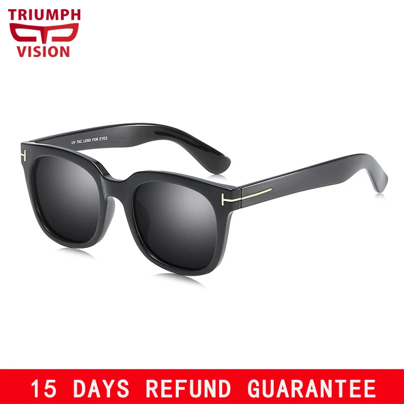 Мужские солнцезащитные очки с поляризационными линзами TRIUMPH VISION TR90 черные