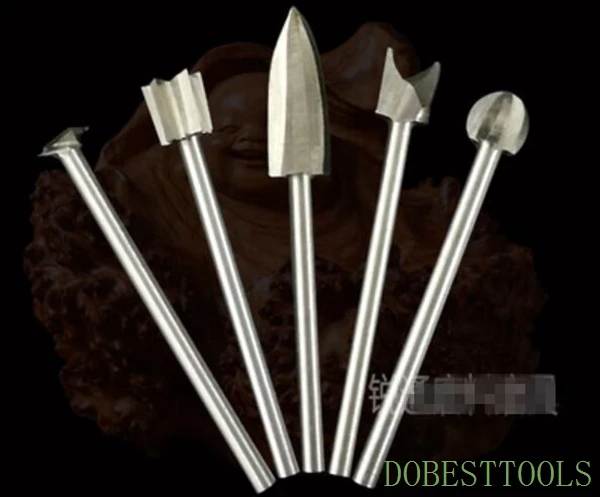 5 шт./компл. 3x8 мм Электрический деревообрабатывающий гравировальный нож набор