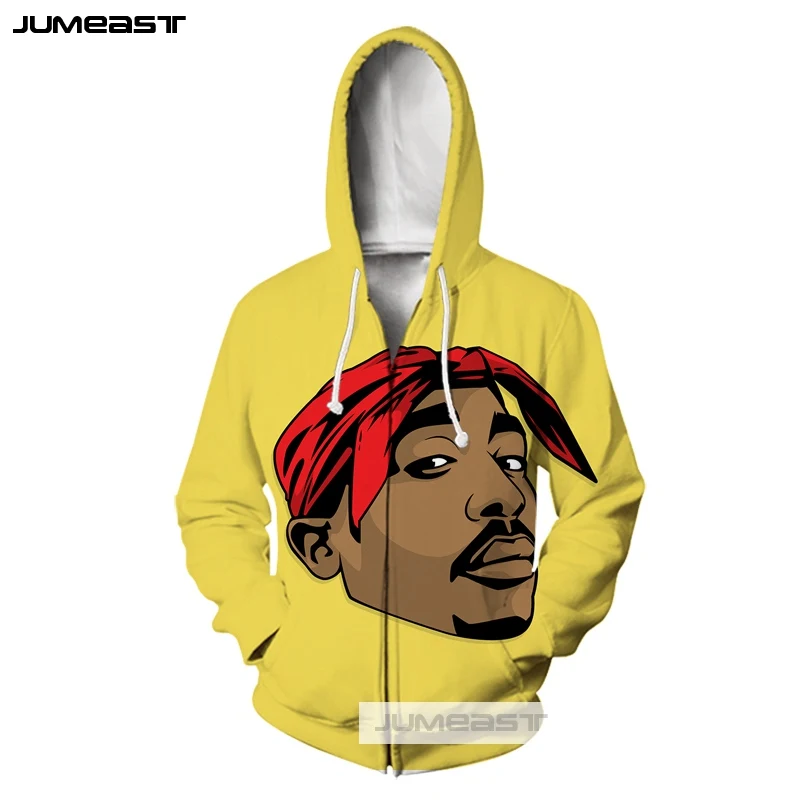 Jumeast/брендовая одежда с 3D принтом для мужчин/женщин американская певица 2pac