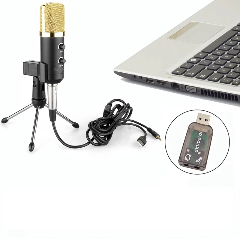 Проводной Студийный микрофон MK F100TL с USB профессиональный конденсаторный