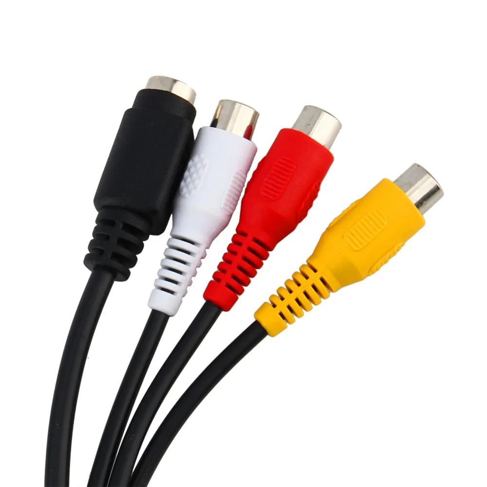 Композитный Переходник VGA в S Video 3 RCA Female адаптер AV TV Out кабель для ПК ноутбука
