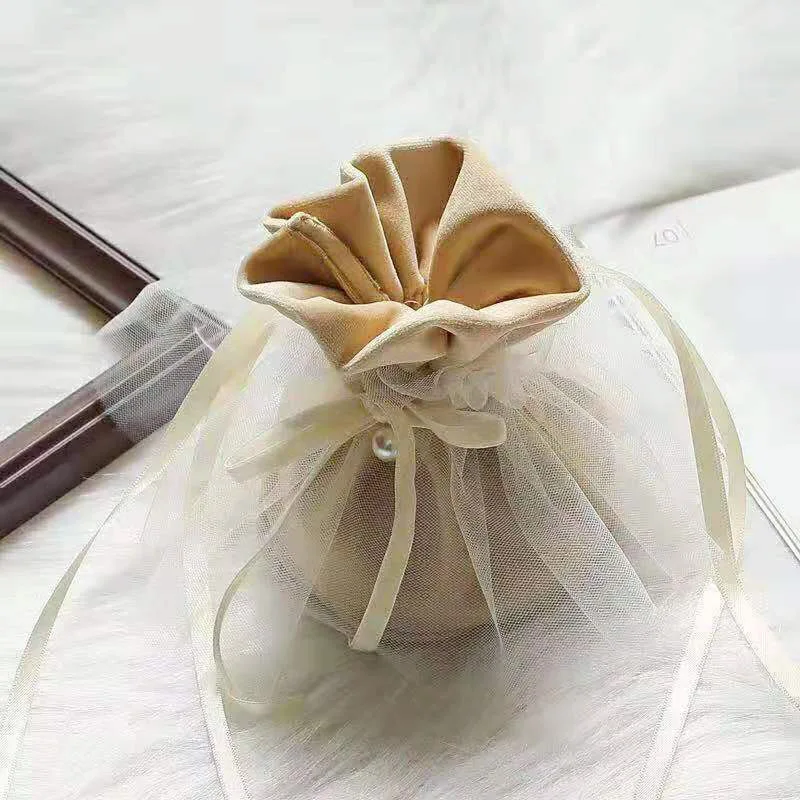 Бархатная пряжа подарочные коробки для сахара Подарочный пакет с жемчугом 10*13 5