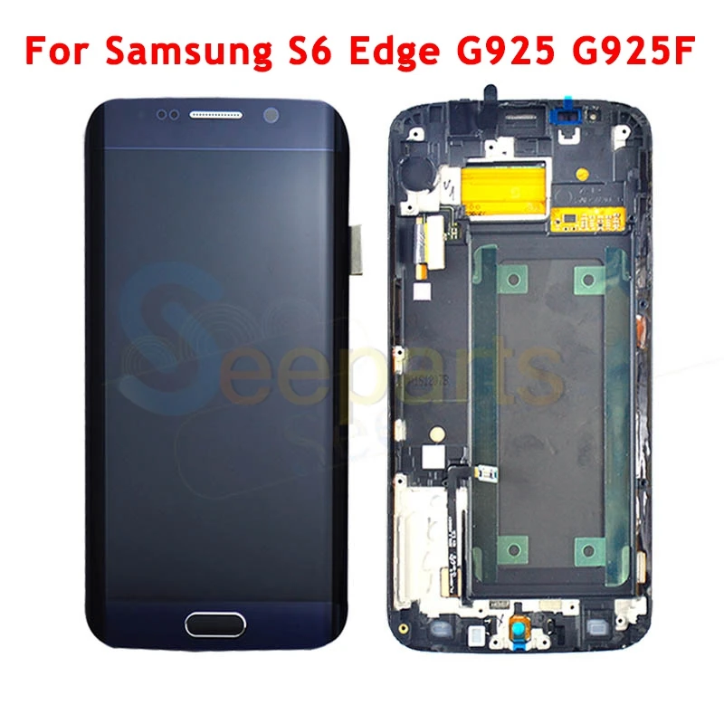 ЖК-дисплей 5 1 дюйма для Samsung Galaxy S6 Edge G925 + сенсорный экран G925F дигитайзер в сборе |
