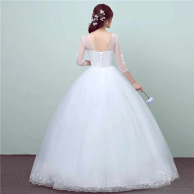 Свадебное платье VLNUO NISA с кружевом и цветочным принтом