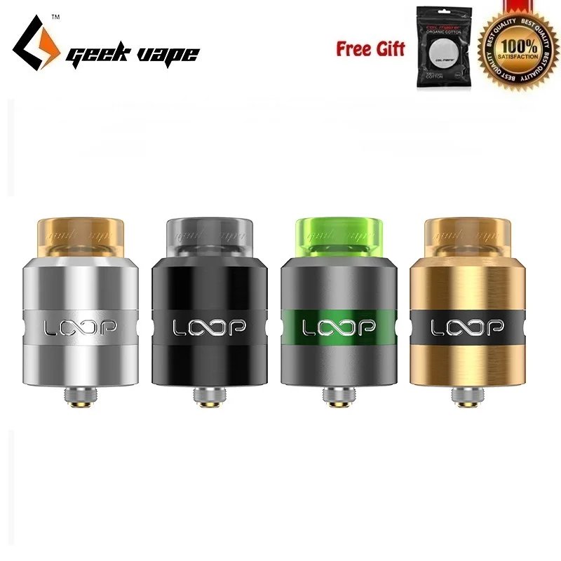 Geekvape петля RDA 24 мм Vape танк с уникальным W форменной сборки колода минимизирует
