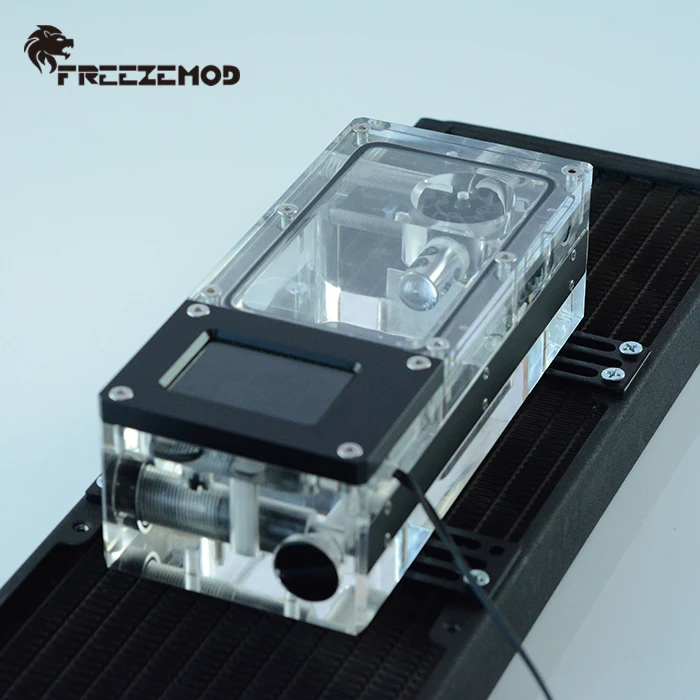 FREEZEMOD компьютер кулер для воды интеллектуальный бак зал скорость потока RGB