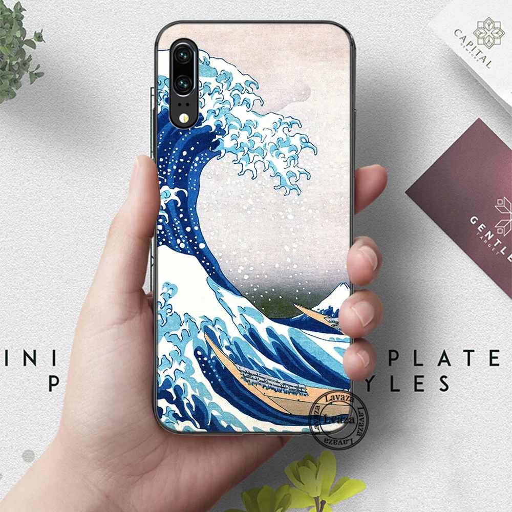 2 Силиконовый чехол Hokusai The Great Wave off для huawei P8 Lite P9 Mimi P10 P20 Pro P Smart Z P30 - Цвет: 2