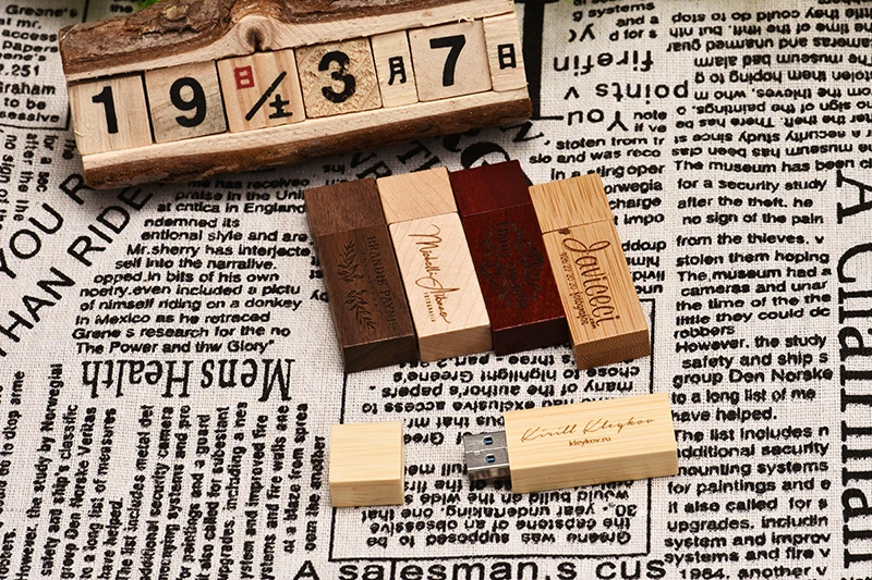 JASTER LOGOcustomized деревянный Usb флэш-накопитель логотип клиента pendrive8GB 16GB 32GB U диск карта памяти фотографии свадебные подарки