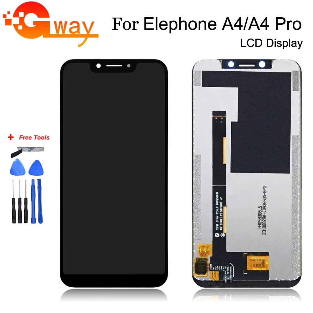 5 85 ''черный для Elephone A4/A4 Pro ЖК дисплей + кодирующий преобразователь сенсорного