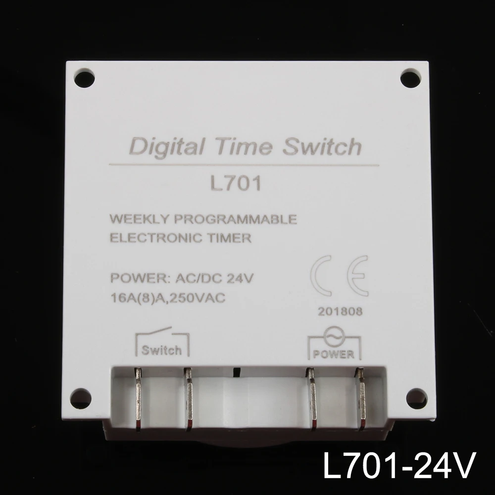 Тип L701 AC 220V 230V 12V 110V 24V 16A контроллер цифрового таймера 7 дней в неделю программируемый таймер счетчик минут