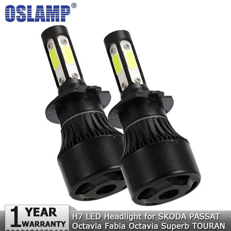 Oslamp H7 автомобильный светильник лампа светодиодный лампы 100 Вт 10000lm налобный
