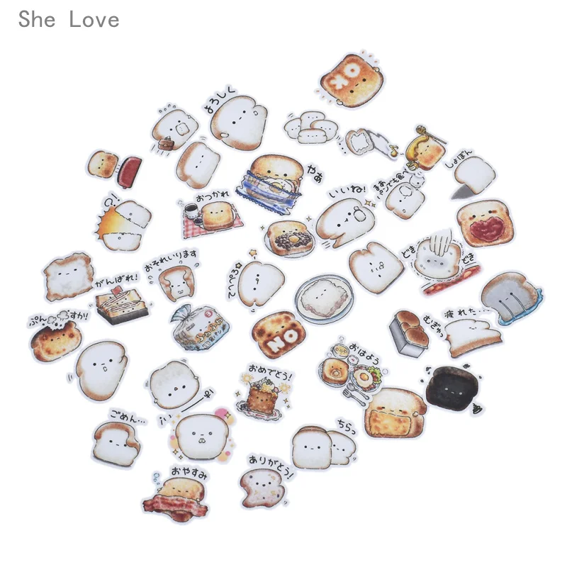 

Chzimade 40 ⑤ упак. милые наклейки для еды, украшения для хлеба