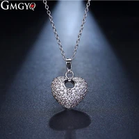 gmgyq fashion necklaces for women 2018 rose gold color heart necklaces pendant on neck best friends gift for women accessories