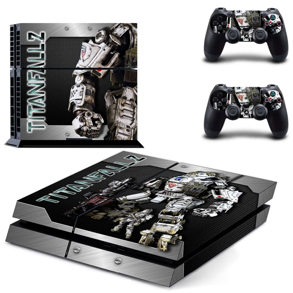 Игра Titanfall 2 наклейка для PS4 виниловая наклейка, стикер для консоли Playstation 4 и 2 контроллера наклейка для PS4 наклейка