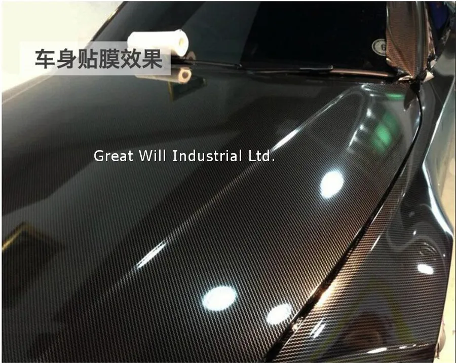 2 рулона Utral Gloss 5D виниловая пленка из углеродного волокна как настоящая глянцевая