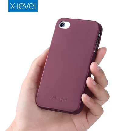 Мягкий матовый чехол X-Level Guardian из ТПУ для iPhone 5 4 7 8 X задняя крышка с эффектом