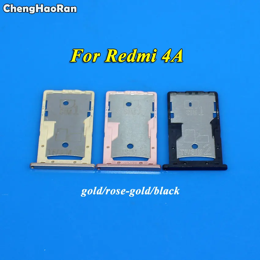 ChengHaoRan новый лоток для SIM-карты гнездо держатель адаптеры Замена Xiaomi Redmi 4 4A 4X SIM &amp