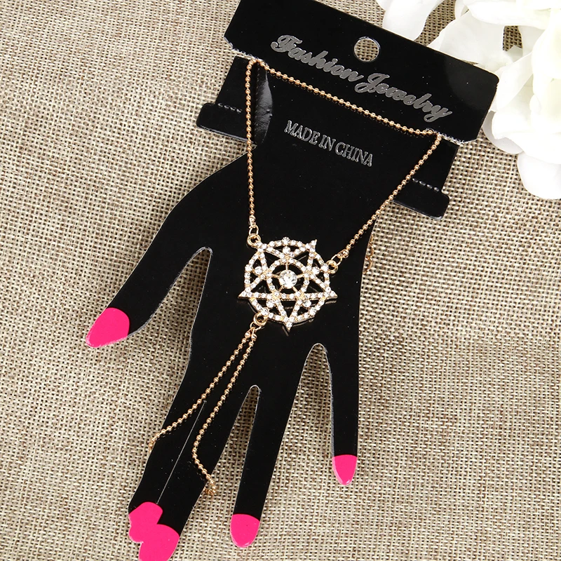 Браслет звено в виде ведомой цепи плетеный браслет из искусственного золота