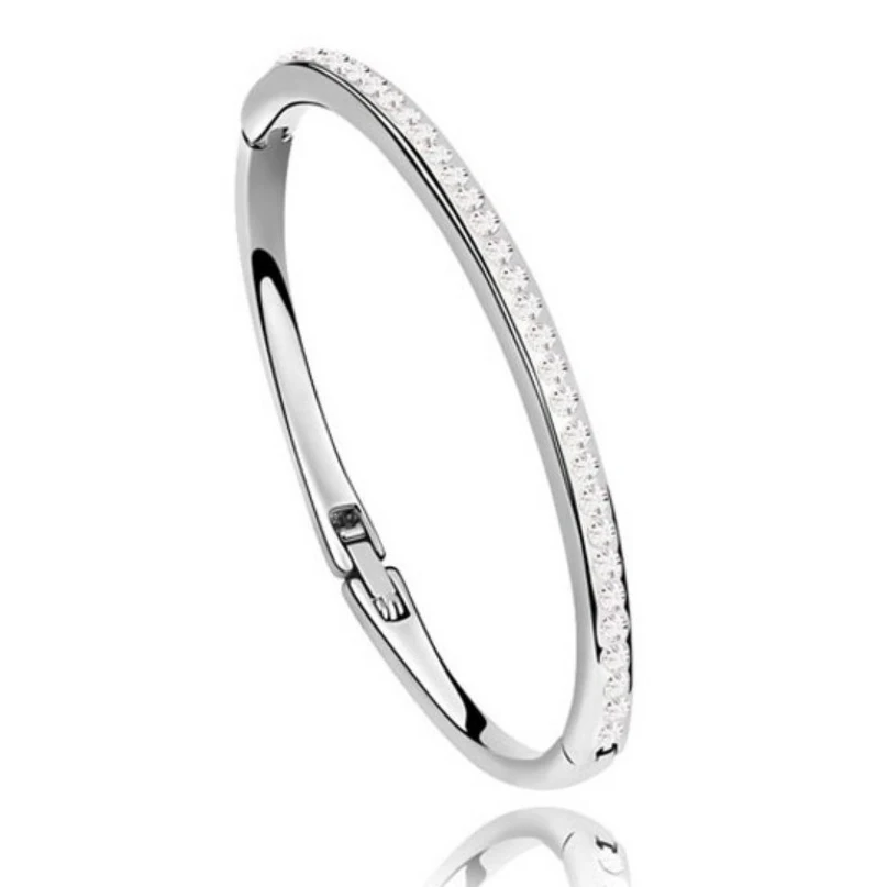 Pulseiras модный очаровательный браслет из белого золота/розового золота с