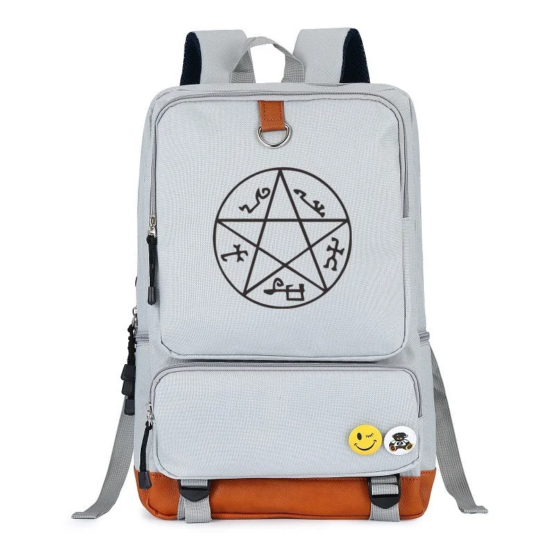 ТВ шоу Сверхъестественное SPN Рюкзак Mochila повседневные рюкзаки подростковые Мужские Женские школьные сумки Дорожная сумка для ноутбука