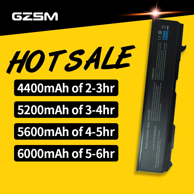 HSW Новый аккумулятор для ноутбука Toshiba PA3465U-1BRS PABAS069 PA3451U-1BRS PABAS067 Аккумулятор Satellite