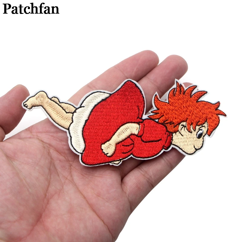 Patchfan Мультфильм Дети DIY вышитые патчи железные на одежде рюкзак шлем для